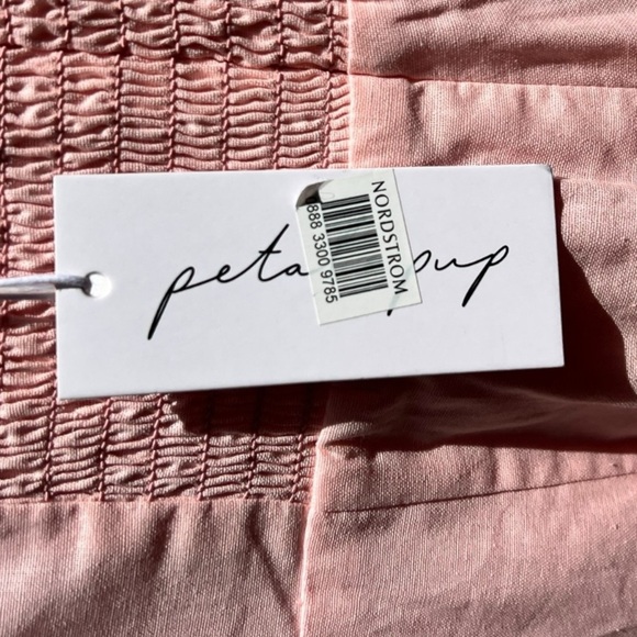 🌻NEW w.Tags Petal & Pup Jodie Pale Pink Strapless Jumpsuit Size Large - Picture 11 of 12